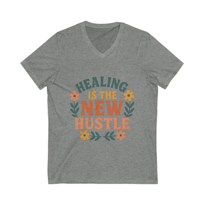 Healing is the New Hustle V-neck T-shirt