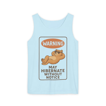 Hibernate Warning Unisex Tank Top