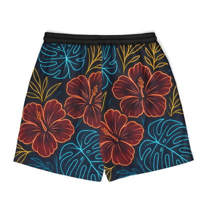 Neon Flower Swim Shorts