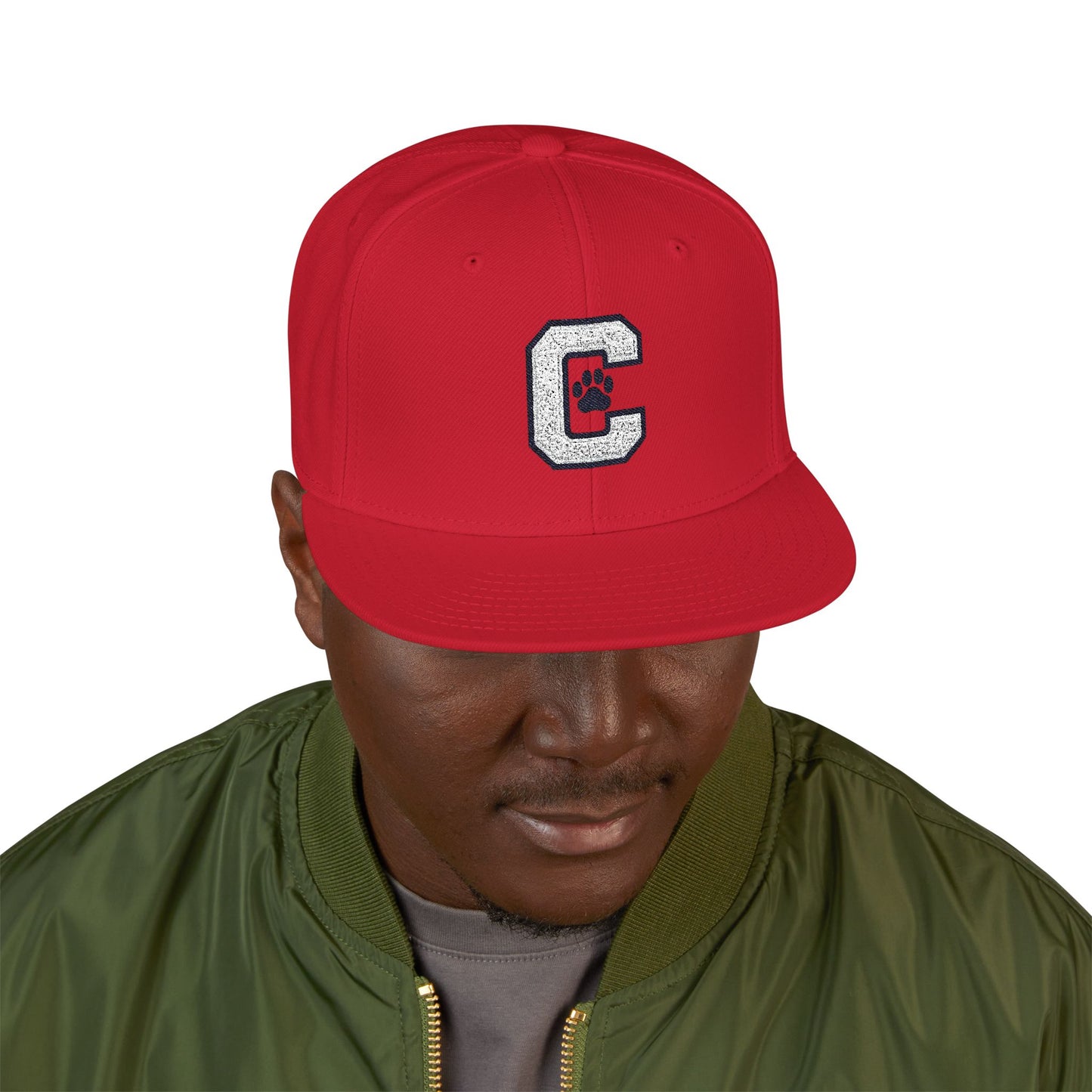 Paw Print Snapback Cap