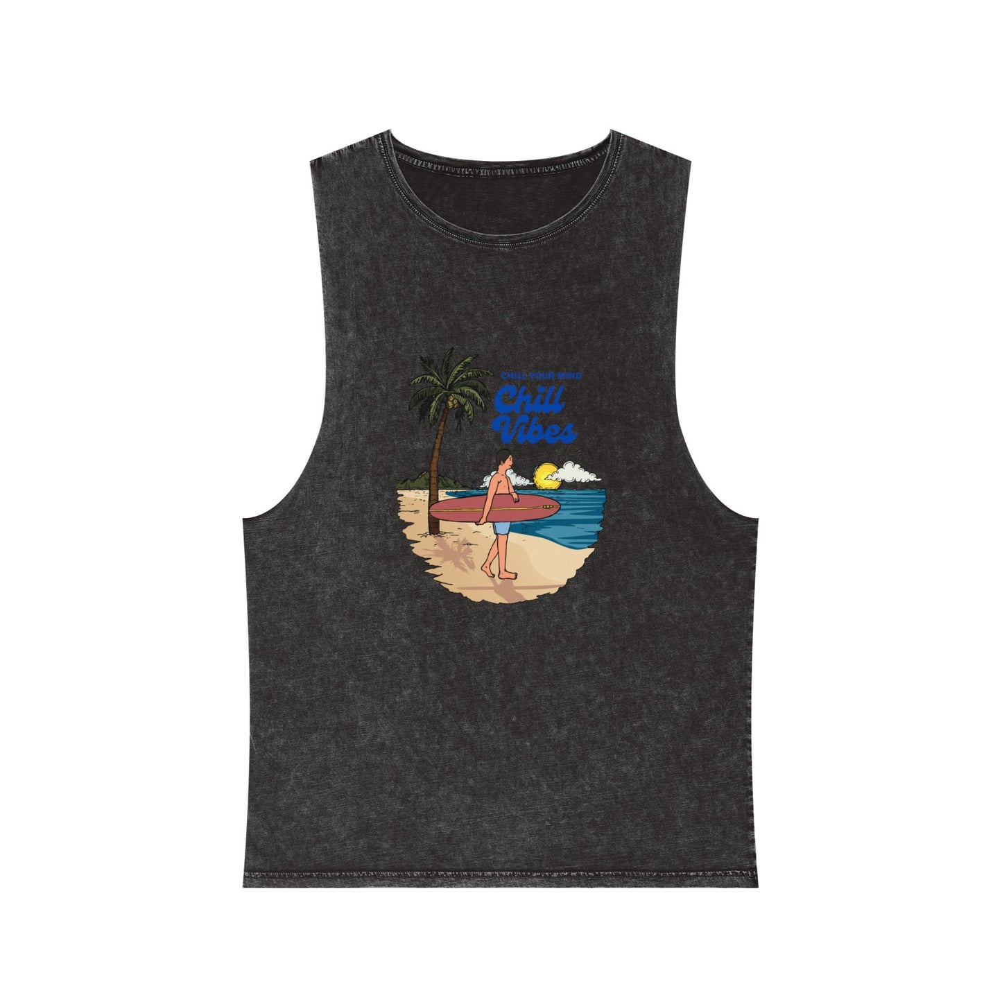 Chill Vibes Stonewash Tank Top