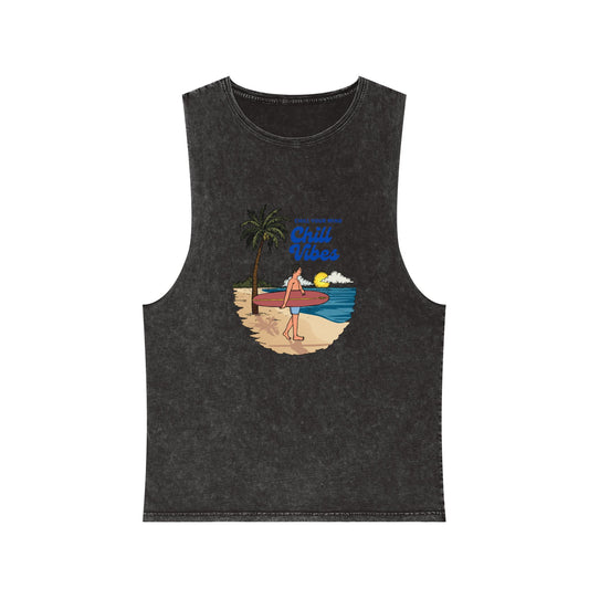 Chill Vibes Stonewash Tank Top