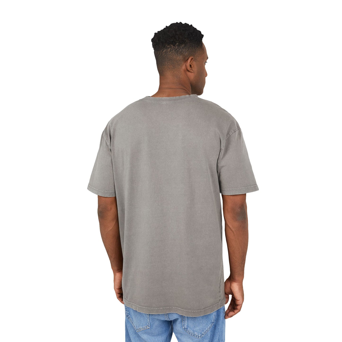 Effortlessly Unbothered Men's Acid Washed Heavy T-Shirt