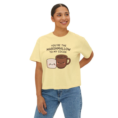 Marshmallow Cocoa Women's Boxy T-shirt