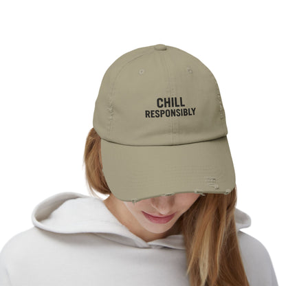 Chill Responsibly Distressed Cap