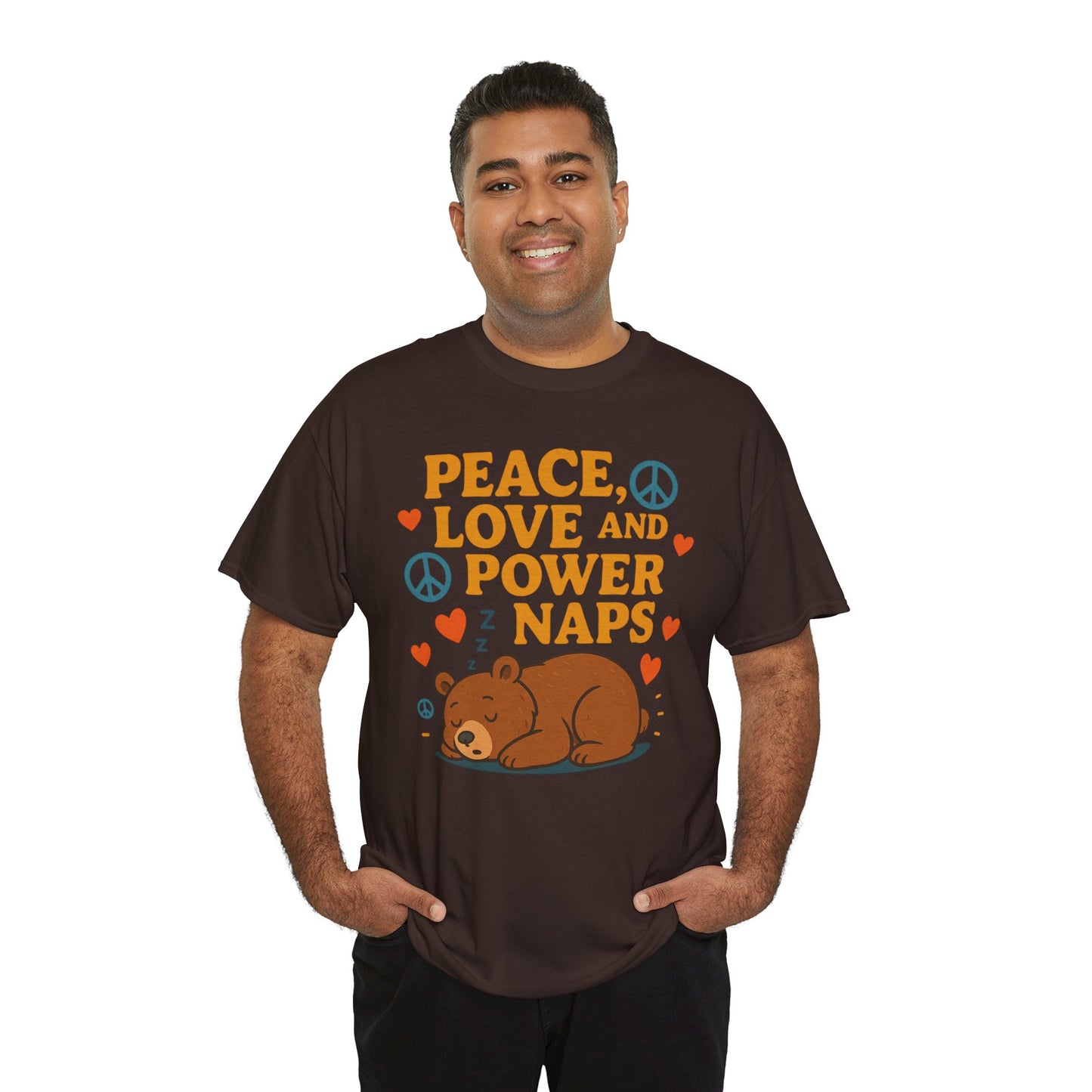 Peace Love Power Naps T-shirt