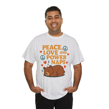 Peace Love Power Naps T-shirt
