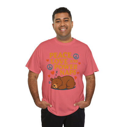 Peace Love Power Naps T-shirt