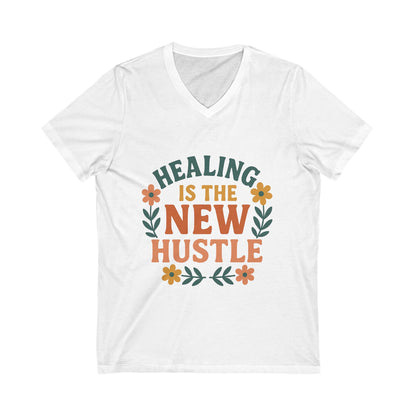 Healing is the New Hustle V-neck T-shirt
