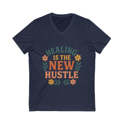 Healing is the New Hustle V-neck T-shirt