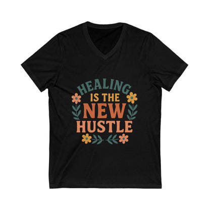Healing is the New Hustle V-neck T-shirt