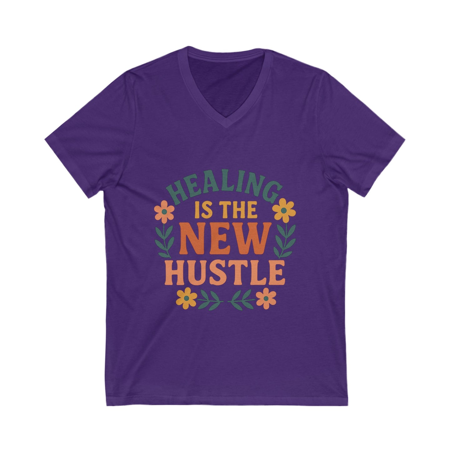 Healing is the New Hustle V-neck T-shirt