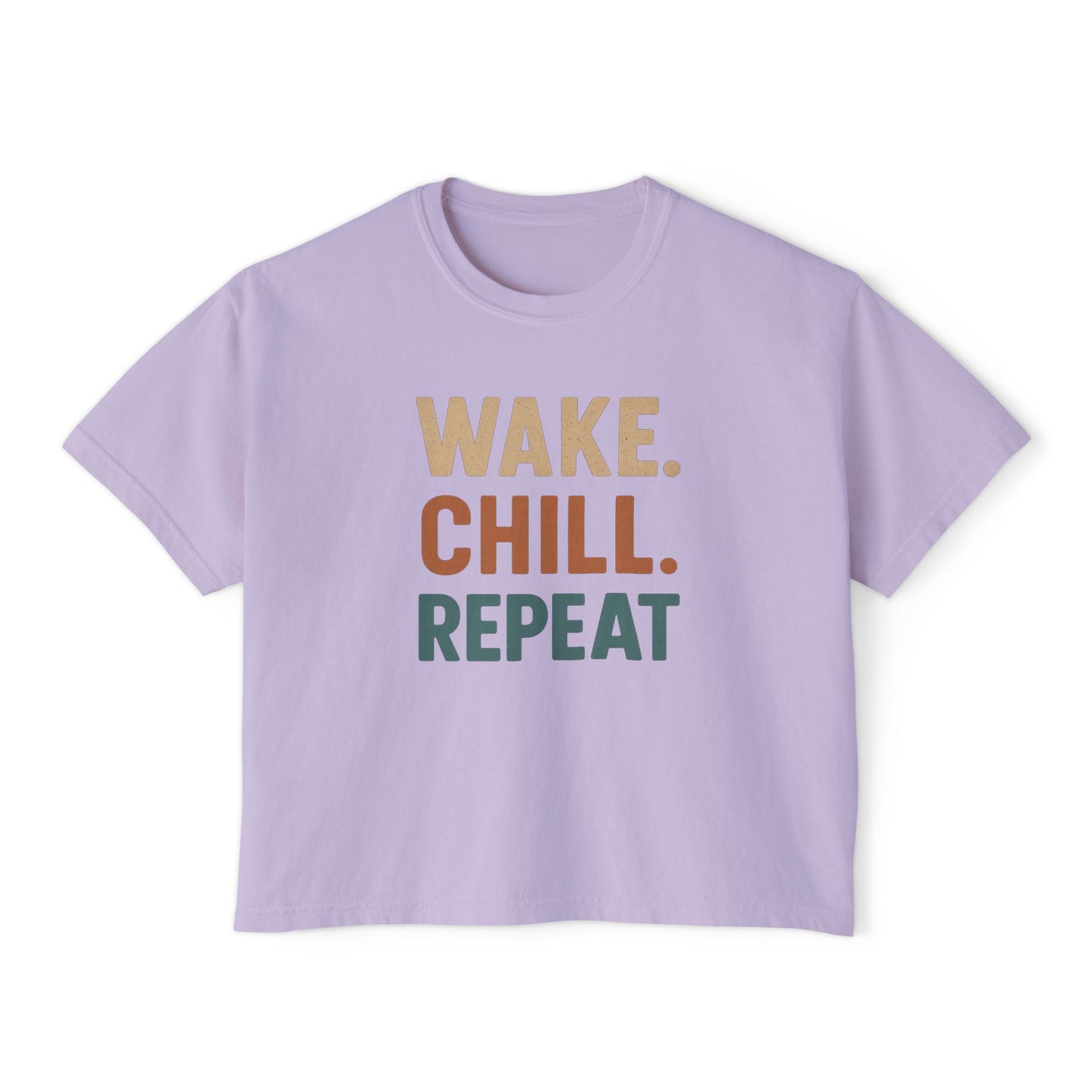 Wake Chill Repeat Women's Boxy Tee