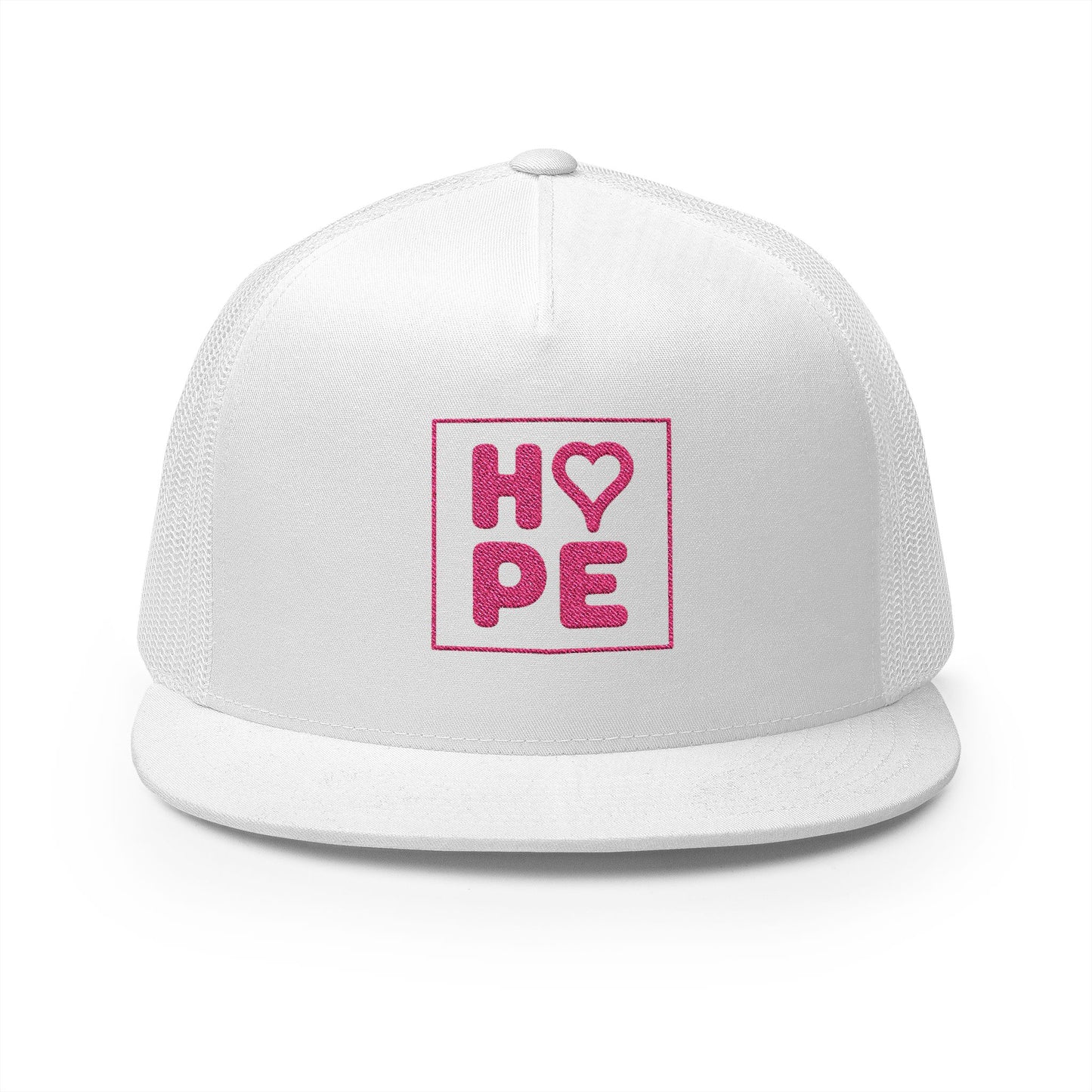 Pink Heart Hope Trucker Cap