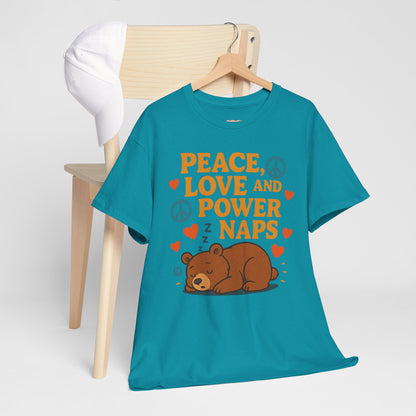 Peace Love Power Naps T-shirt