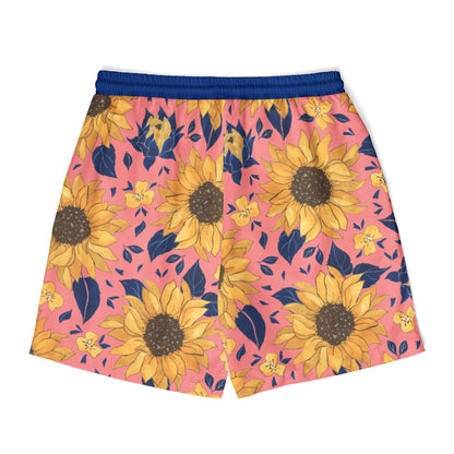 Sunny Floral Unisex Swim Shorts