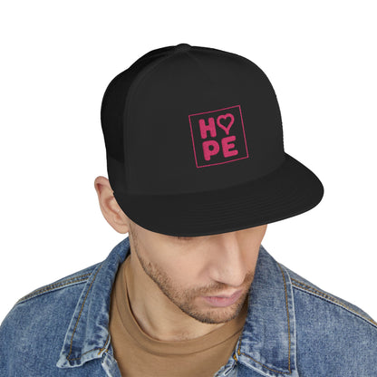 Pink Heart Hope Trucker Cap