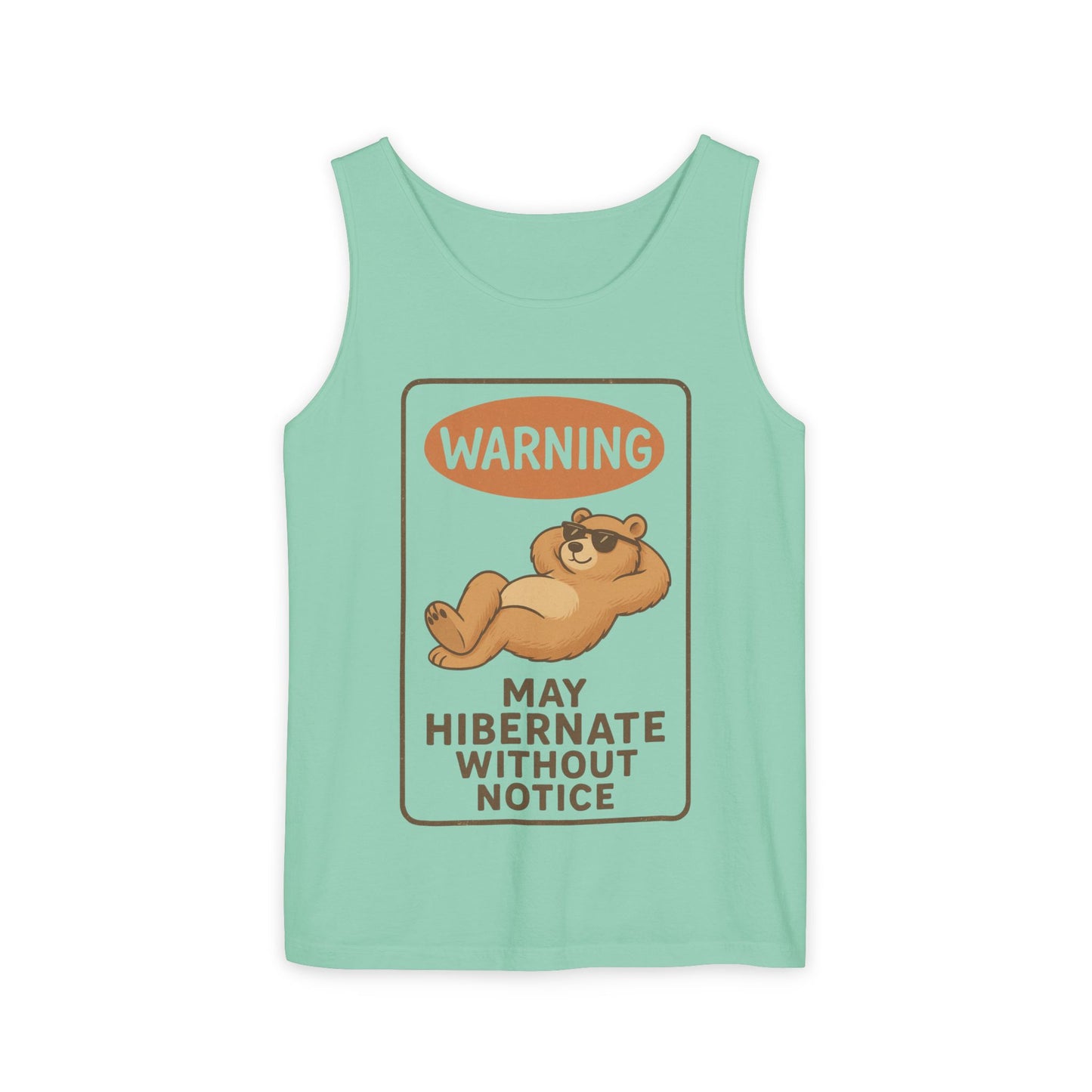Hibernate Warning Unisex Tank Top