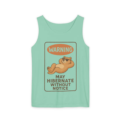 Hibernate Warning Unisex Tank Top