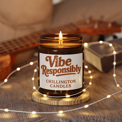 Scented Soy Candle (Multi-Size, Amber Jar)