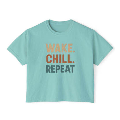 Wake Chill Repeat Women's Boxy Tee