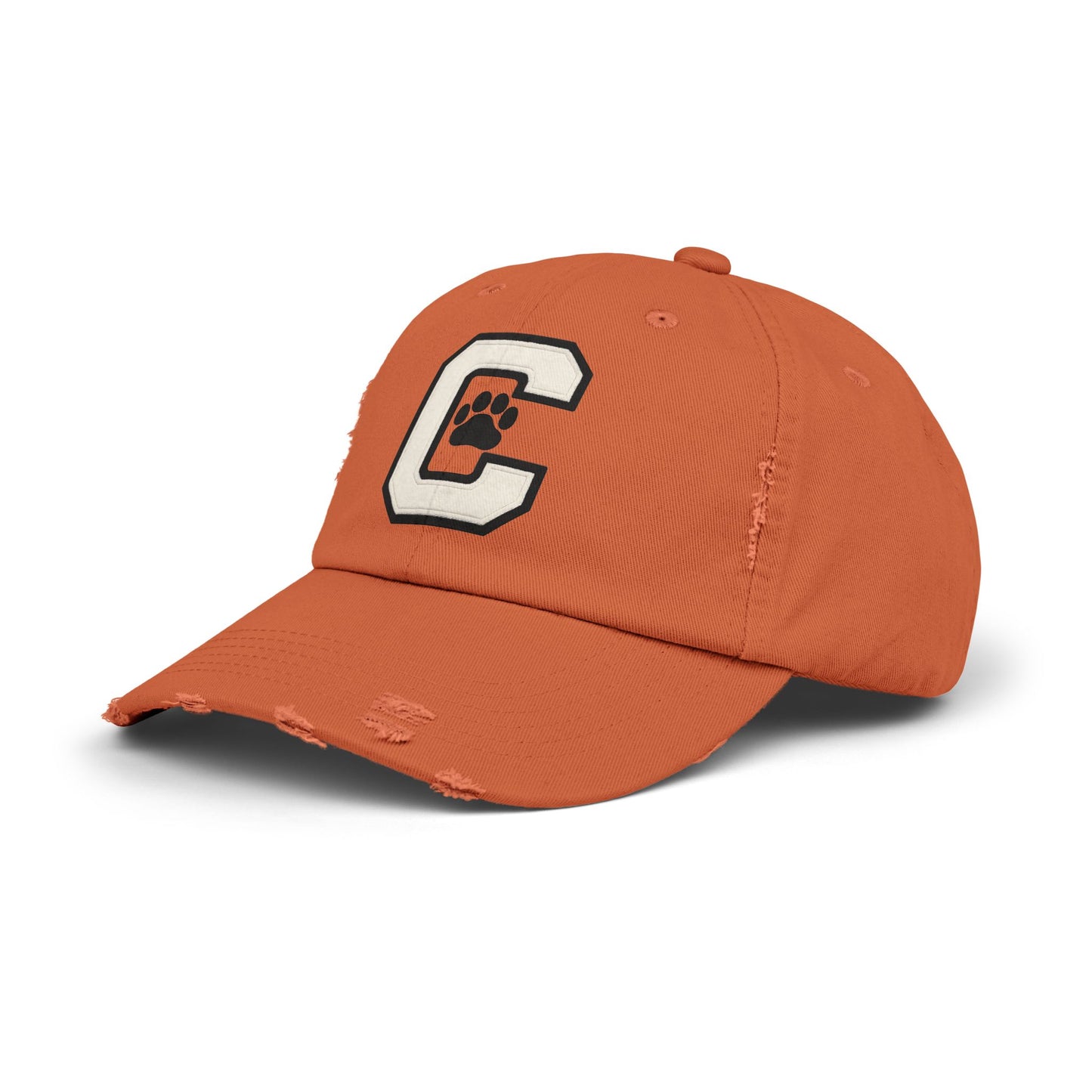Paw Print Distressed Unisex Cap