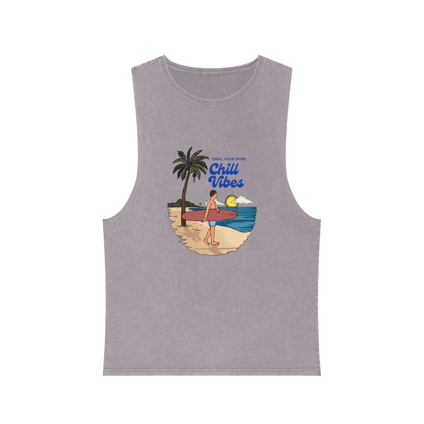 Chill Vibes Stonewash Tank Top