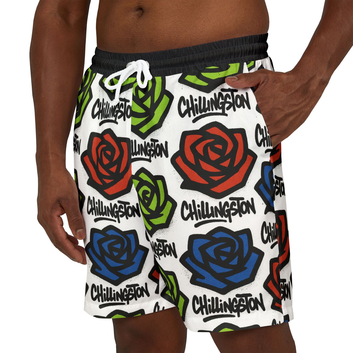 Graffiti Flower Swim Shorts